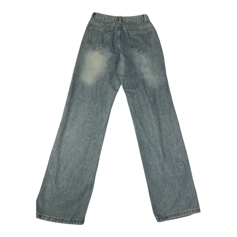 SHEIN Women’s High Rise Wide Leg Jeans Size 25 Blue‎ Denim